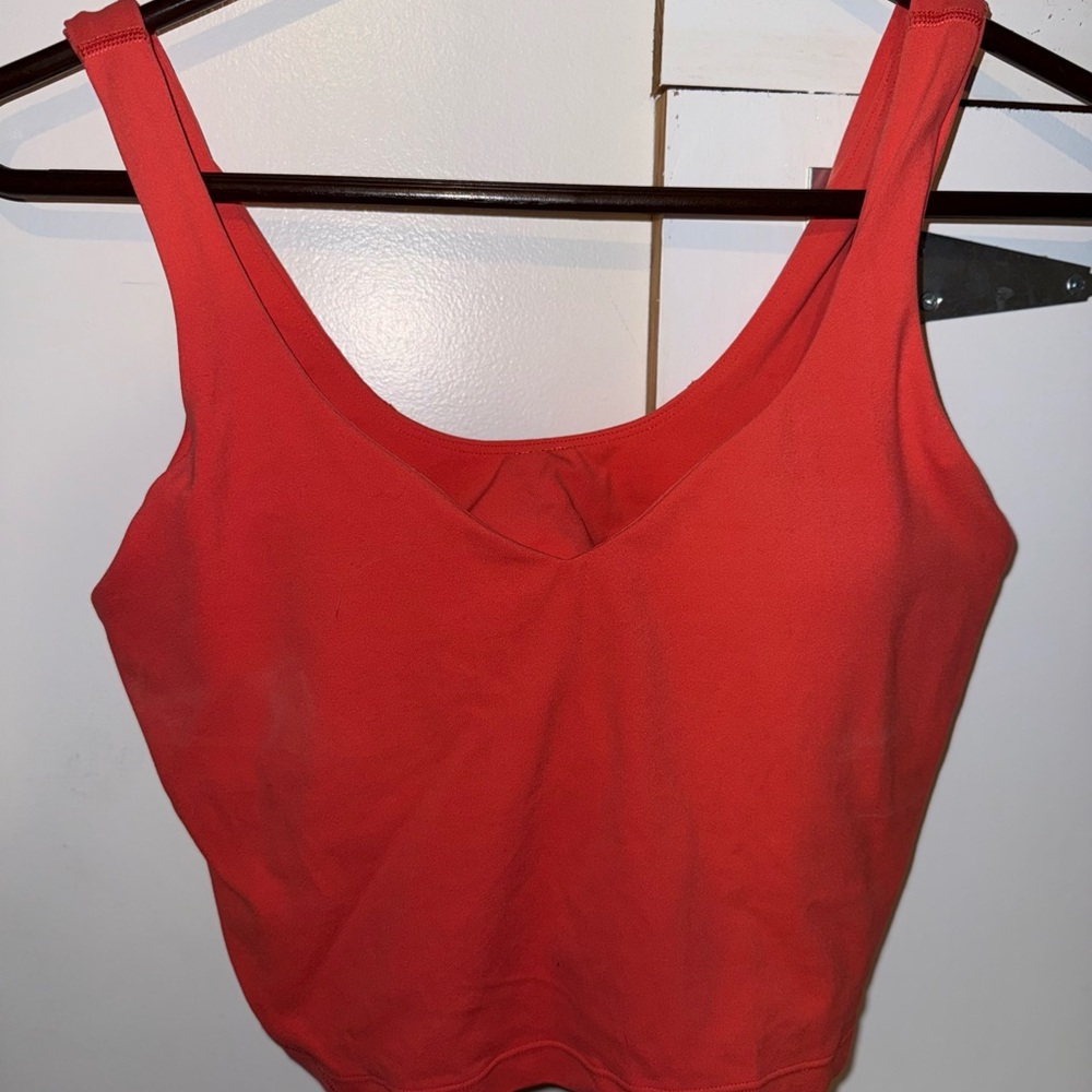 Lululemon Athletic White & Tan Top, Red Top Bundle - Picture 1 of 7